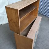 Vtg Mid Century Esavian ESA School Drawers Chest Bookcase Shelving James Leonard