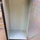 Glass toilet cabinet