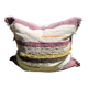 Housse de pouf artisanal - tissé main coton recyclé - 120 x 120