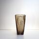 Old Art Deco vase - Smoked cut glass - France 1940
