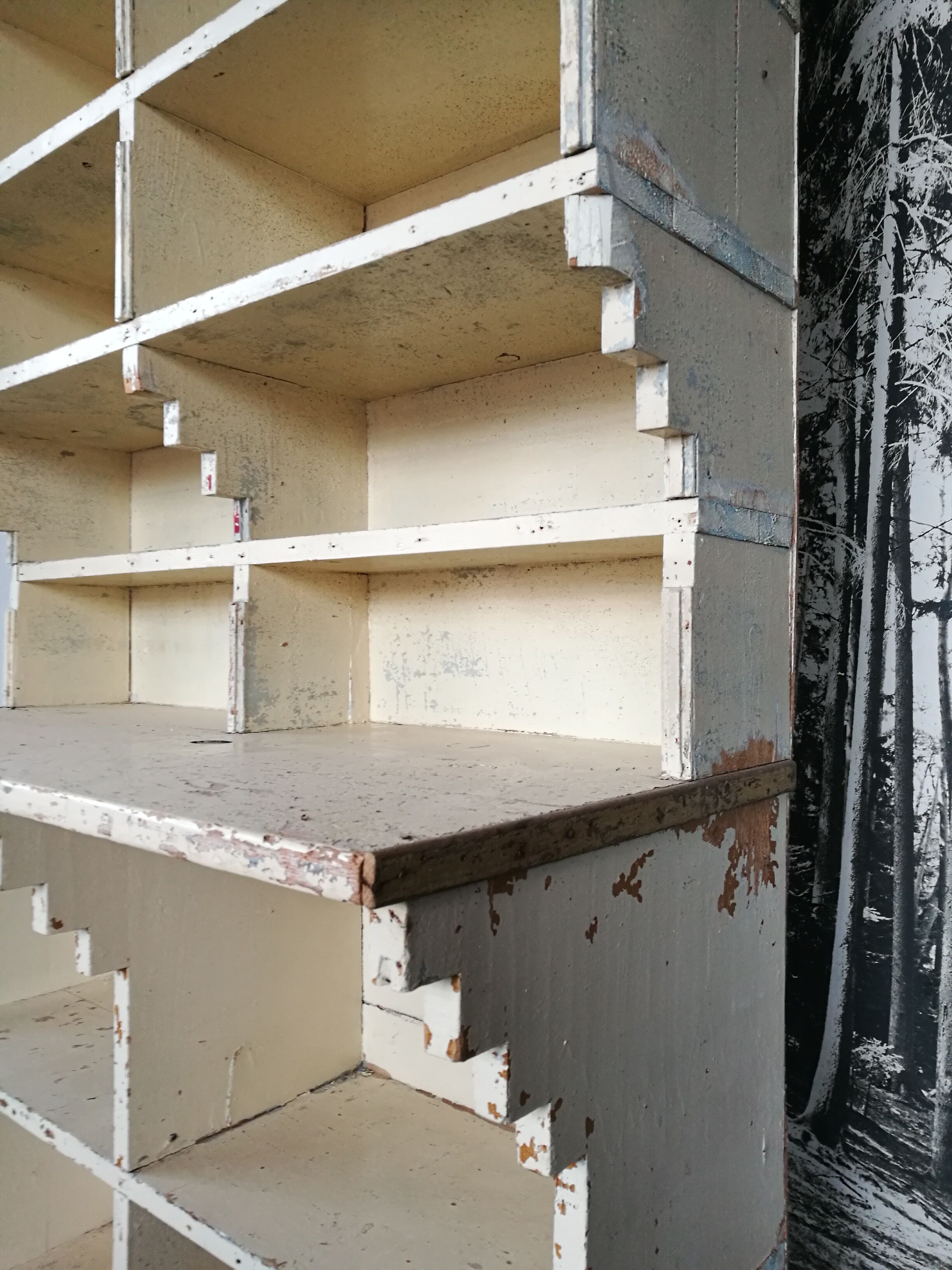 Craft furniture, grocery shelf