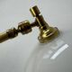 PAIR OF OLD VINTAGE OPALINE AND BRASS Sconces