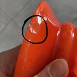 Orange opaline lampshade