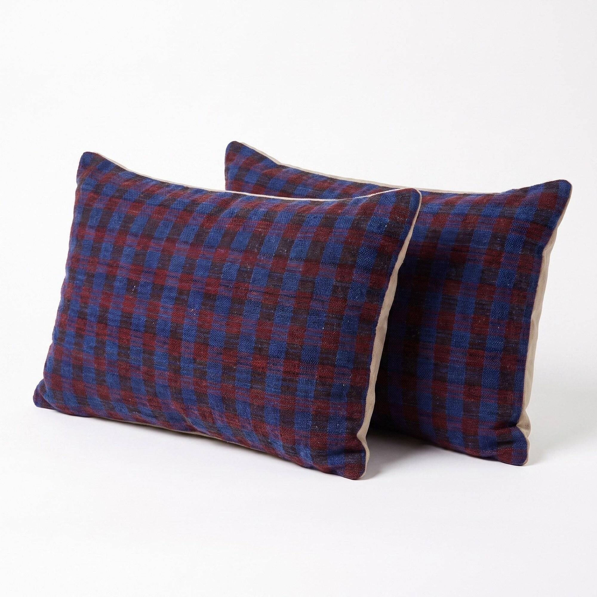 Set of 2 vintage kilim cushion covers 41x61 cm