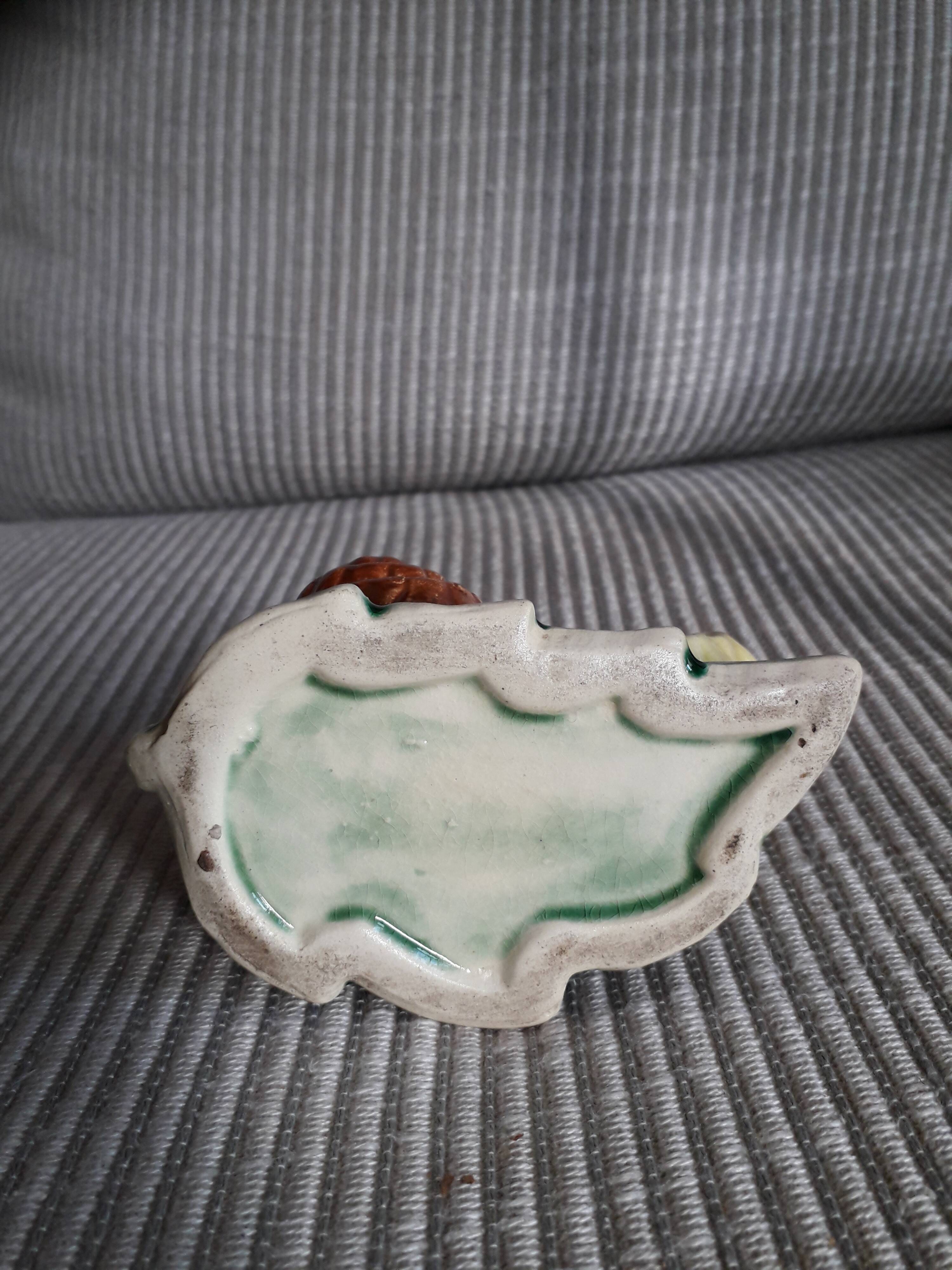 Vintage snail shaped ceramic