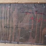 Peinture de paysage Arnaccio Pise années 1950 Ferruccio Rosini (Livourne 1932-2021)