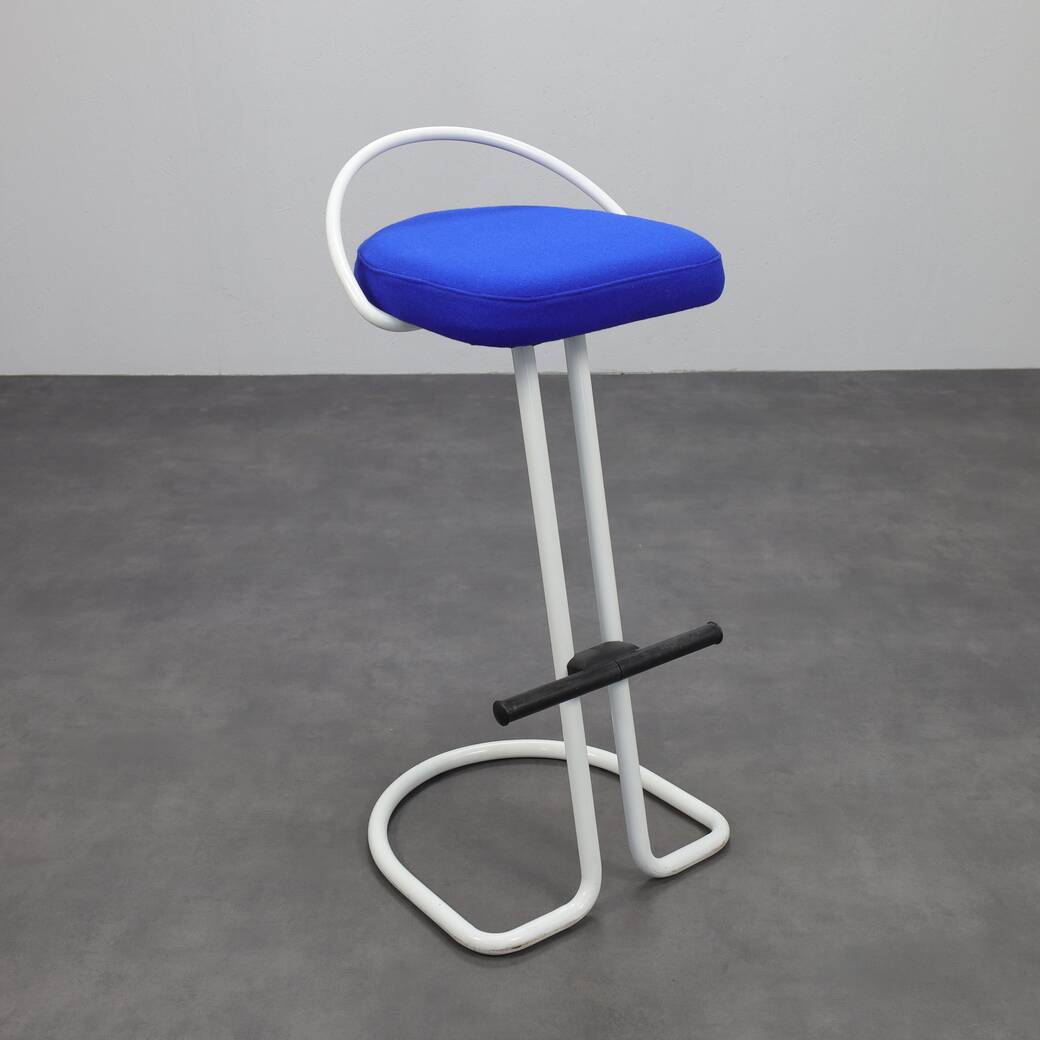 Ensemble de 3 tabourets de bar postmodernes, années 1980