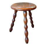 Oak tripod stool