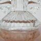 Chandelier en verre du milieu du siècle / bohême, années 1960