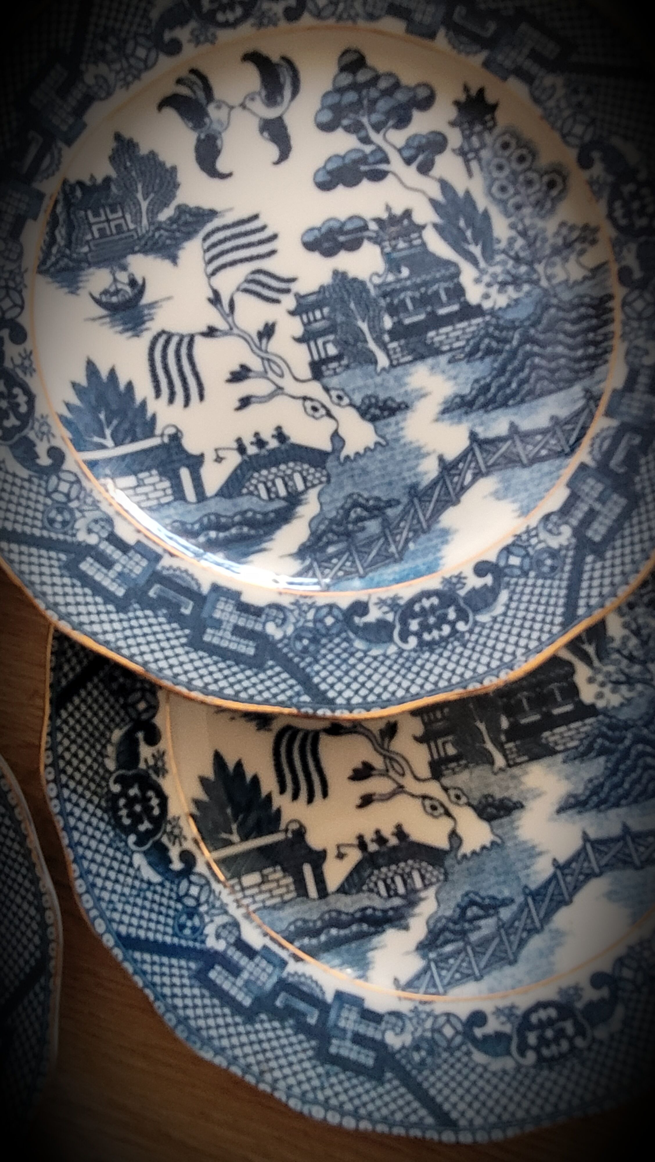 Set 6 plates with Japanese pattern