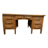 Teacher's desk from the 1950s on legs.