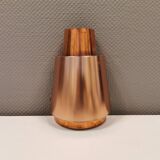 Unique copper wall lamp by Danish architect Bent Karlby. Made for the Østerport hotel in Copenhagen.
