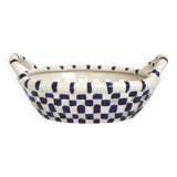 Vintage woven ceramic basket