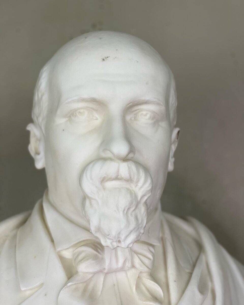 Buste en marbre de Carrare blanc statuaire, vers 1880