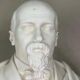 White Carrara marble bust, circa 1880.