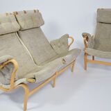 Bruno Mathssons Pernilla Settee avec la chaise de correspondance, Suède, années 1970