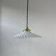 Vintage 25 cm opaline notched suspension