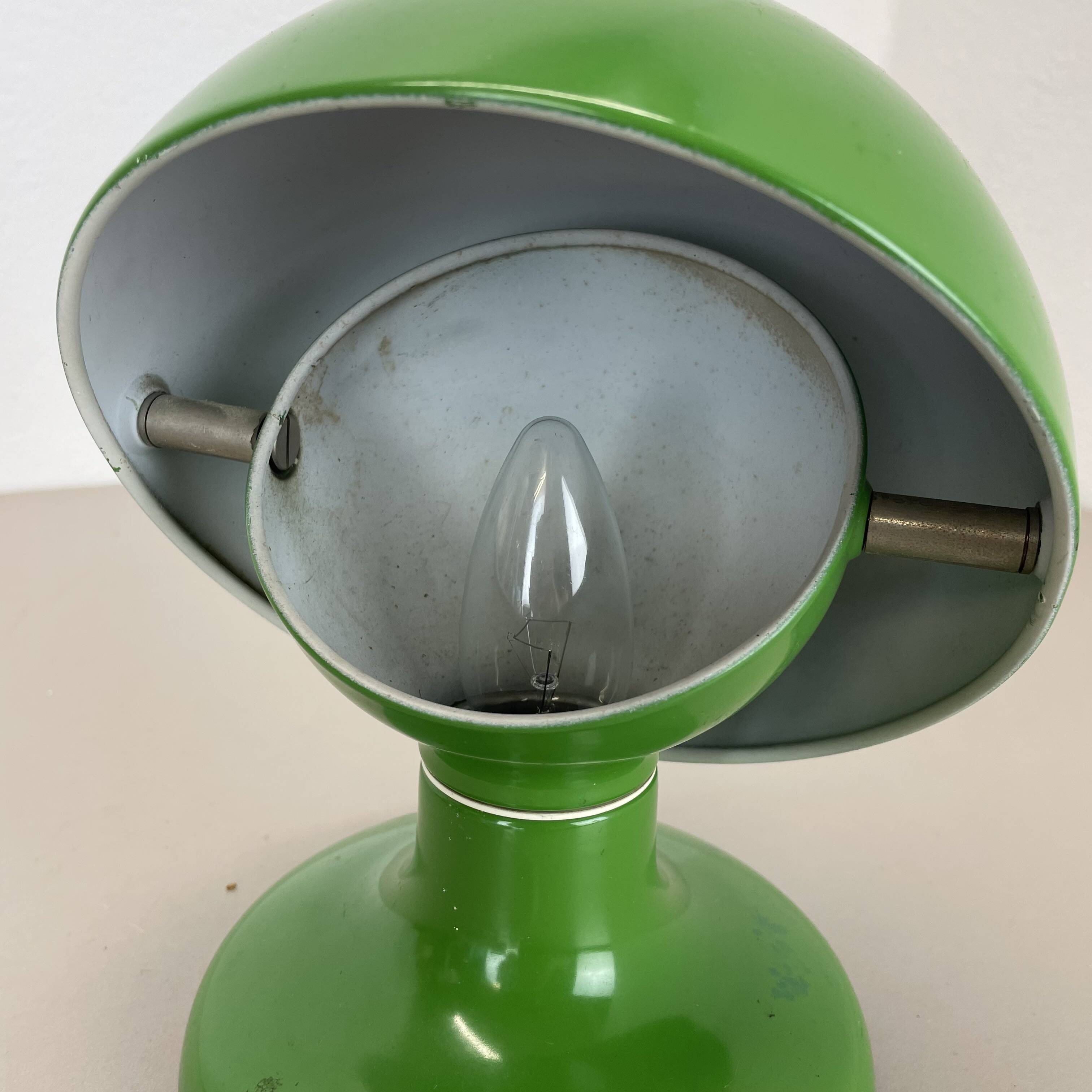 rare green model "Junker" Table Lamp by Afra & Tobia Scarpa for Flos, Italy