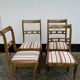Set of 4 vintage mahogany dining chairs