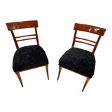 Neoclassical Solid Mahogany Side Chair, 1820s