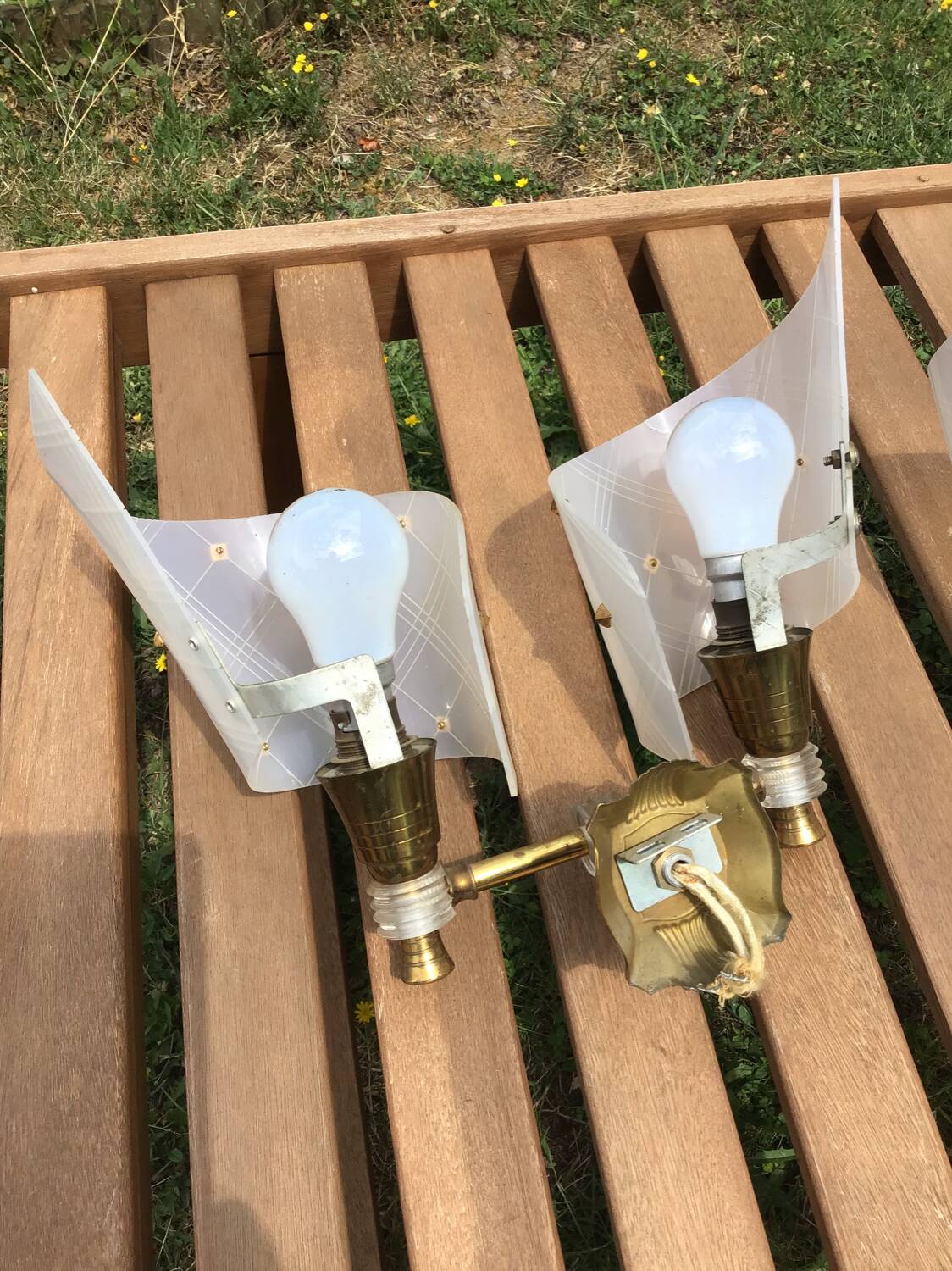 Pair of vintage wall lights