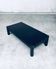 Brutalist black stained oak coffee table, Netherlands, 1960s