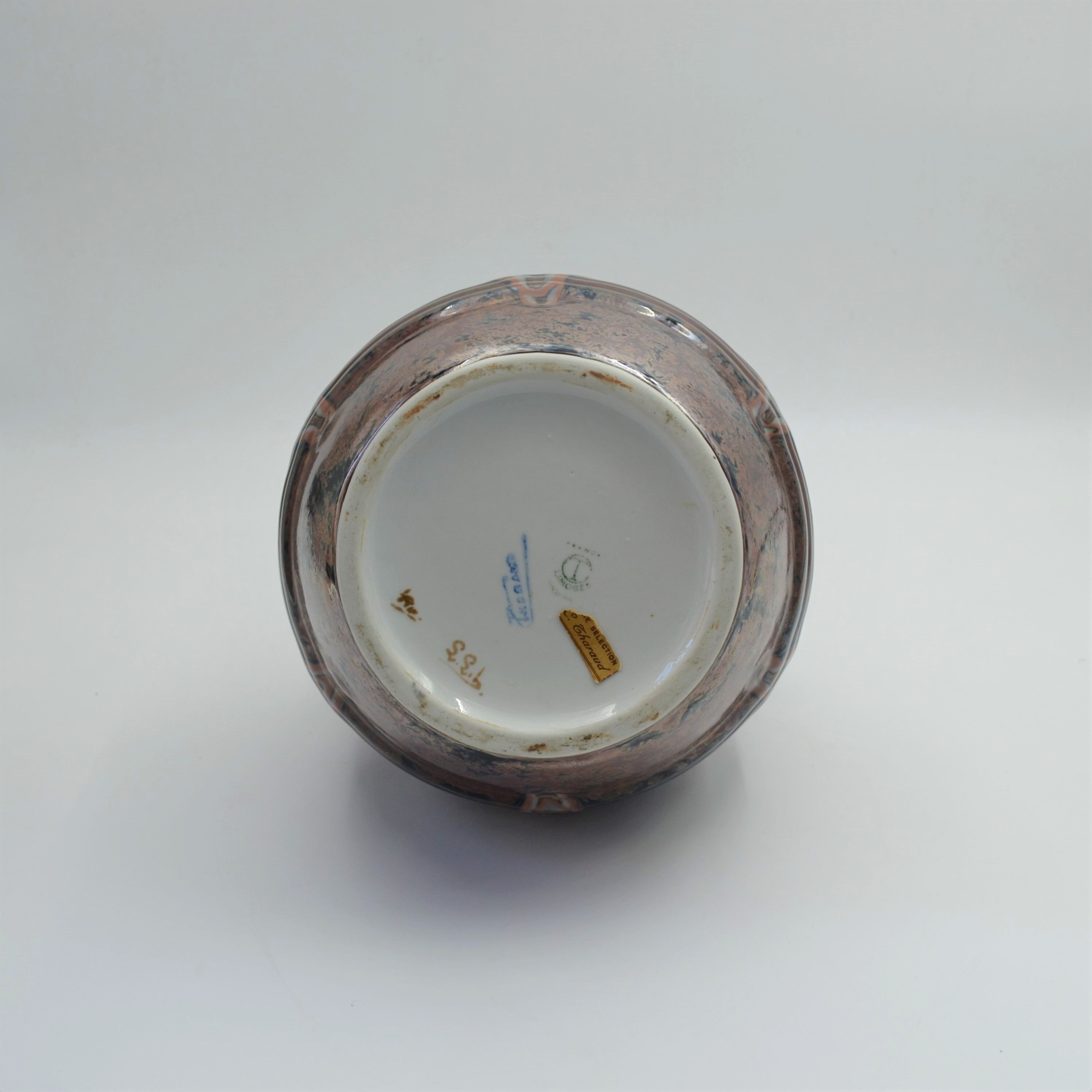 Snapdragon vase in Limoges porcelain by Camille Tharaud