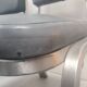 Pair chair desk conference aluminum skai grey vintage blue 1960