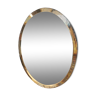 Oval beveled mirror