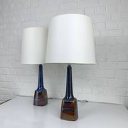 Pair of Scandinavian ceramic table lamps, Søholm Stentøj, Denmark, 1960