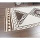 Vintage Turkish Oushak Handmade Wool Cotton White Runner Rug 90x345
