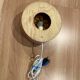 Large wooden wall light, Scandinavian design, 1950s.