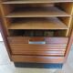 Burwood oak curtain file cabinet, 1960s