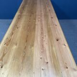 Large antique drapery fabric table