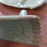 Dish and drainer for asparagus slip