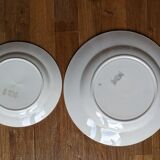 Dish Sarreguemines aude and a plate