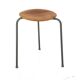 Tabouret scandinave en teck, Suède, 1960