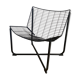 Fauteuil räane noir par Niels Gammelgaard pour ikea