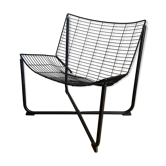 Black räane armchair by niels gammelgaard for ikea