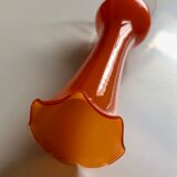 Soliflore en verre orangé