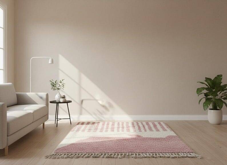 Pure wool handwoven traditional rug size 145/255 cm