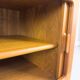 Low Teak Sideboard with Tambour Doors from CFC Silkeborg, 1970s