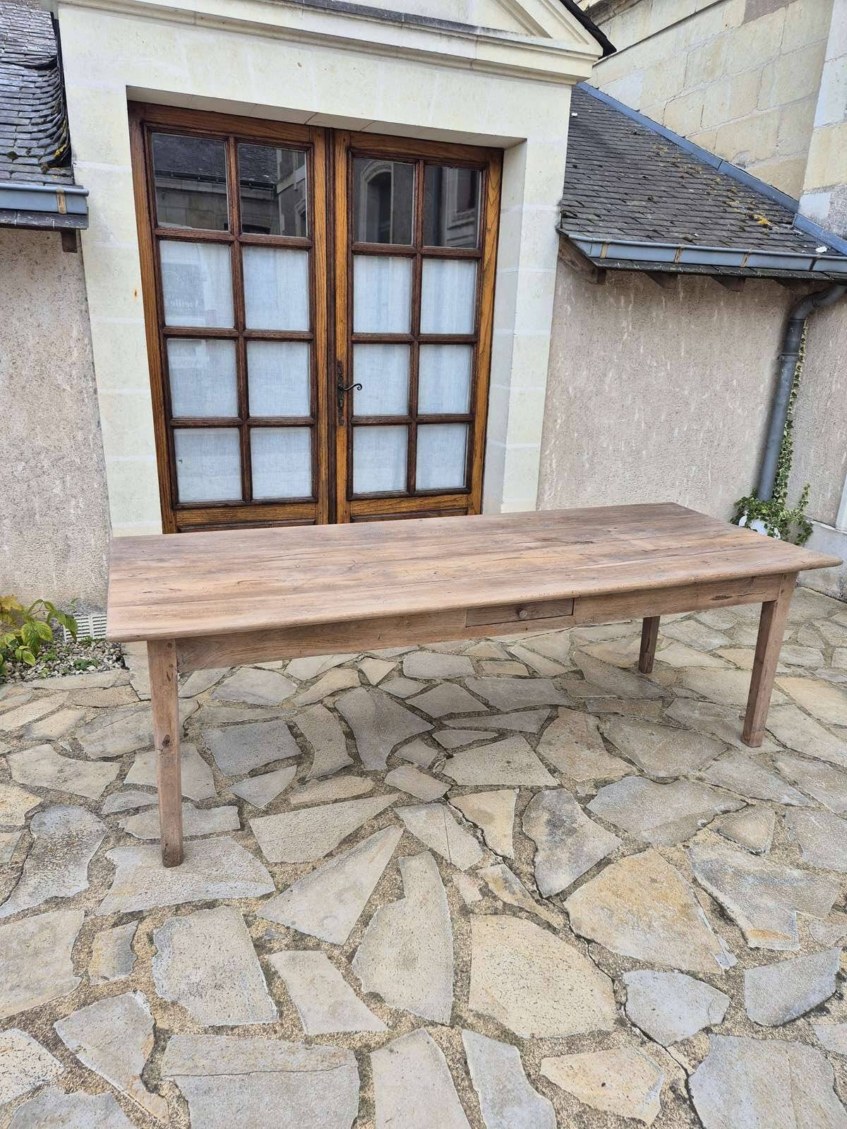 Antique oak farmhouse table