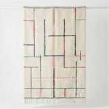 Colorful graphic Berber rug