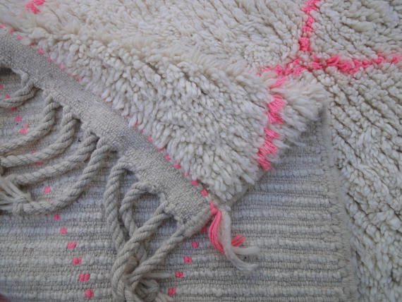 Moroccan Beni Ouarain hallway carpet berber 283 x 100