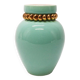 Pol Chambost vase in green earthenware 1950