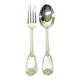12 Louis XIV style silver cutlery sets