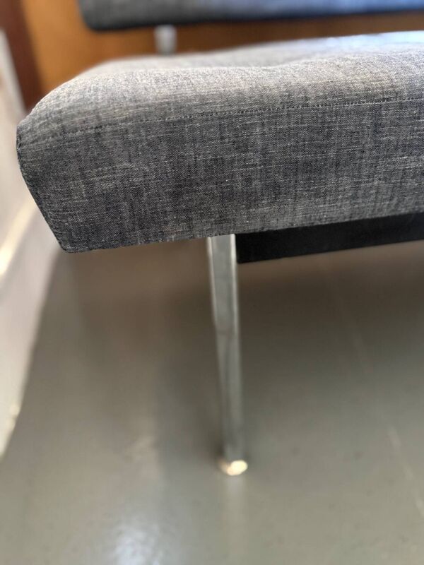 Canapé banquette gris