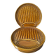 Set of 6 asparagus barbotine plates