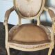 Old pair of Louis XVI style armchairs